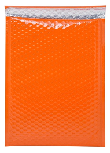Koperta bąbelkowa metaliczna pomarańczowa D14