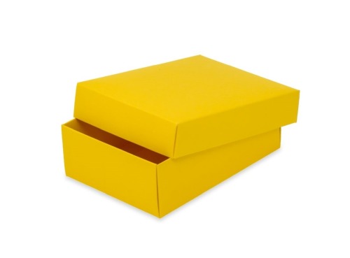 Pudełko ozdobne M 186x130x60mm Żółte
