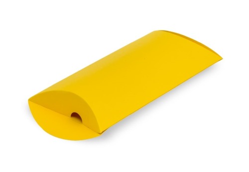 Pudełko ozdobne Poduszka M 210x135x40mm Żółte
