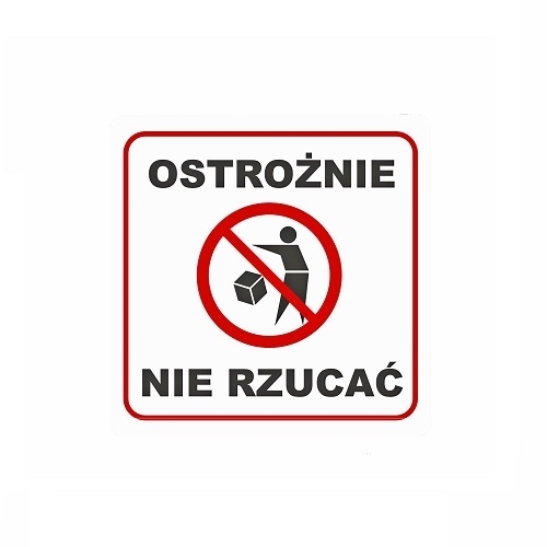 etykiety ostrzegawcze