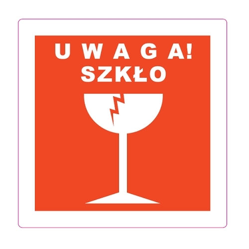 naklejka uwaga