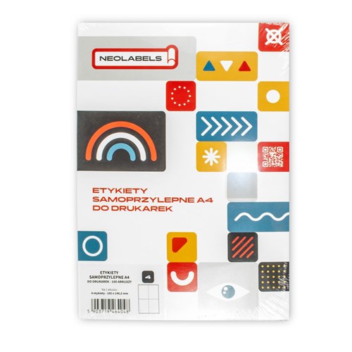 Arkusze samoprzylepne "21" - 70x42.4mm NEOLAB, 100 arkuszy