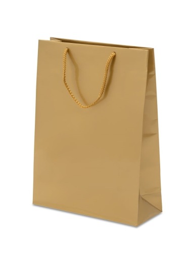 Torby Papierowe Laminowane Złote