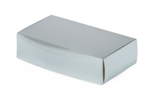 Pudełko Laminowane 200x100x50mm Srebrne F427