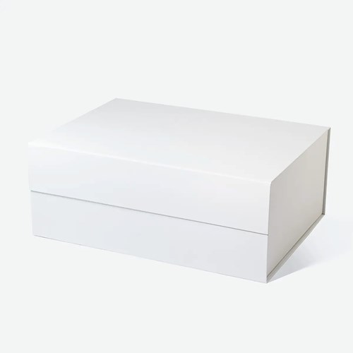 białe pudełko magnetyczne, duże pudełko prezentowe, opakowanie premium, pudełko składane, pudełko na zestaw