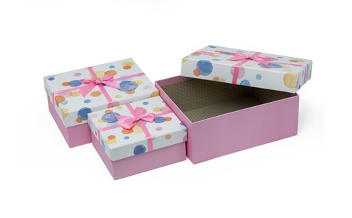 Zestaw Pudełek Różowych HL-020-PINK (3 szt)