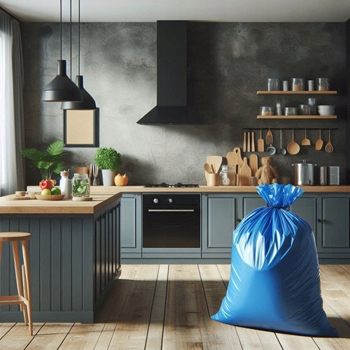 Worki Paclan Expert 60L – zawiązywane, 100 sztuk w rolce