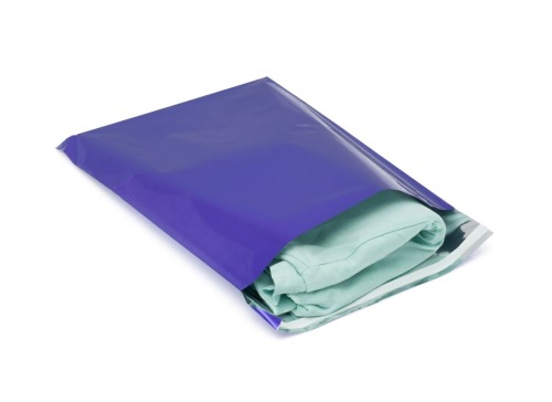 Woreczki Metalizowane 320x430+50mm Fioletowe