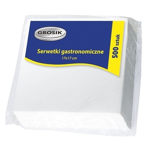 Serwetki gastronomiczne gładkie 17x17cm 500szt.