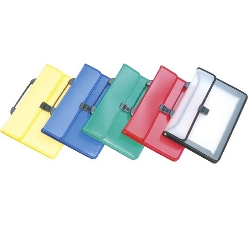 Teczka z rączką PP 2 kieszenie transparentny