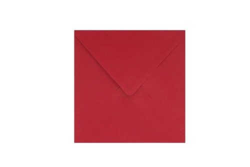 Kwadratowe Koperty K4 Perłowe Czerwone 120gsm 50szt