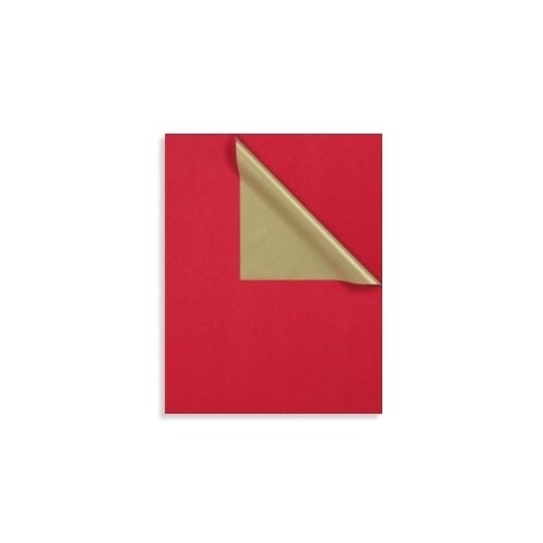 Papier Prezentowy Czerwono-Złoty 100cmx250m