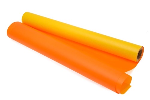 Papier Pakowy Kraft Żółto-Pomarańczow70cm-25m 60g