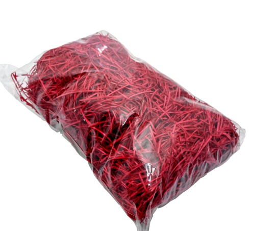 Dekoracyjna wełna drzewna 1kg Amarant