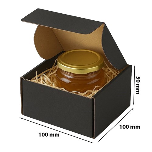 Czarny karton fasonowy 100x100x50 mm – eleganckie pudełko do wysyłki i pakowania