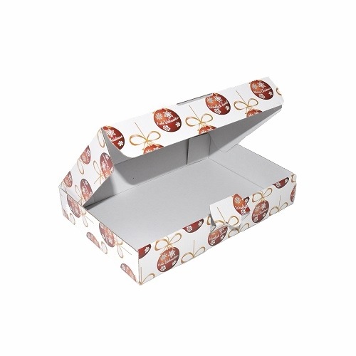 Pudełko świąteczne 240x160x45mm F426 Bombki