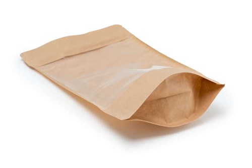 Doypack LIGHT KRAFT 100ml Duże Okno - 25 szt.