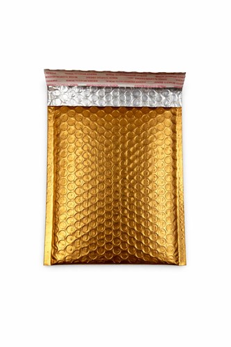 Ozdobna koperta bąbelkowa kawowa 140x170 mm B6