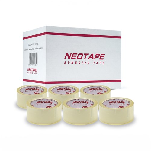 Taśma NEOTAPE AKRYL Transparent 48mm/60m cicha, KARTON 72szt