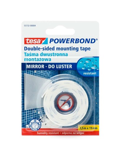 Taśma montażowa POWERBOND do luster 19mm/1,5m