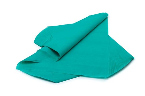 Bibuła Gładka 50x70cm Turkusowa - 100 arkuszy