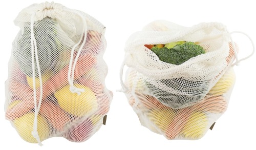 Woreczek 30x45 ECRU z siatki bawełnianej