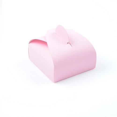 Pudełko ozdobne Prezent S 110x110x65mm Różowe