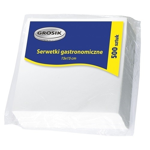 Serwetki gastronomiczne gładkie 15x15cm 500szt.