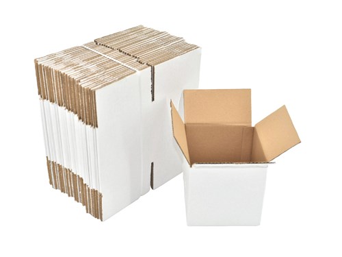 Kartony Klapowe 150x150x150mm Białe, 100 sztuk