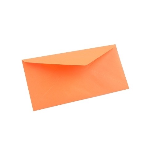 Koperty ozdobne DL Pomarańczowe 220x110mm 50 szt.