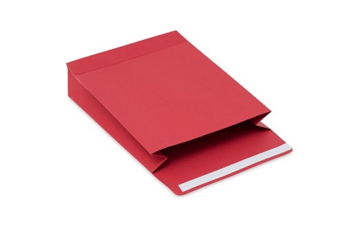 Koperty kartonowe 130x170x40mm Czerwone 220g 10szt