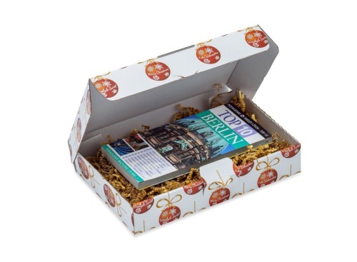 Pudełko świąteczne 240x160x45mm F426 Bombki