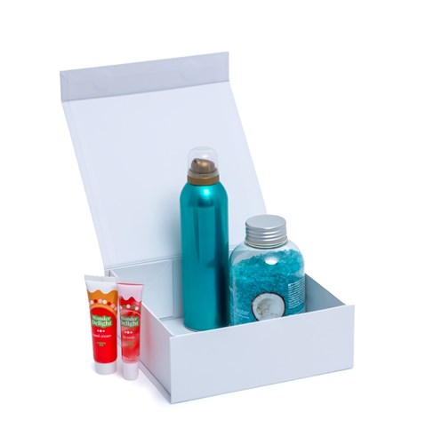 Pudełko Magnetyczne Białe 200x200x75mm (zew) B6 Pudełko Prezentowe