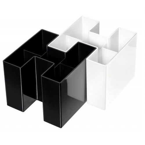 Przybornik biurkowy HAN BRAVO 5 komór Biały