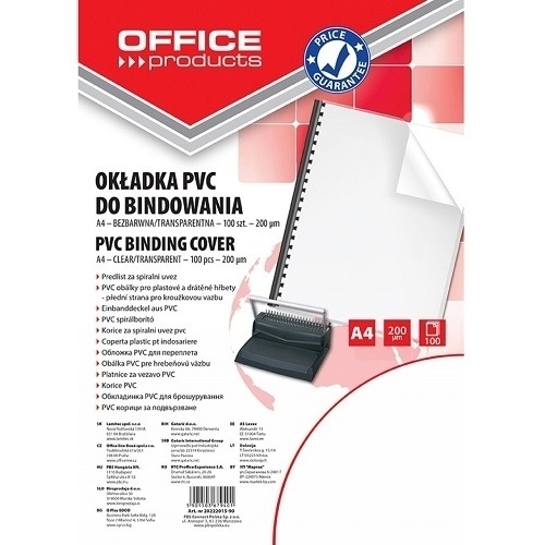 Okładki do bindowania A4 PVC 150um 100szt.