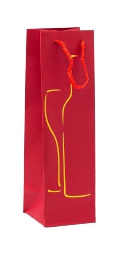 Torba Lux H-stamp na butelkę Jednokolor. -12 szt