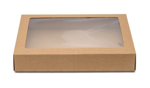 Pudełko karbowane z oknem 450x350x70mm A3
