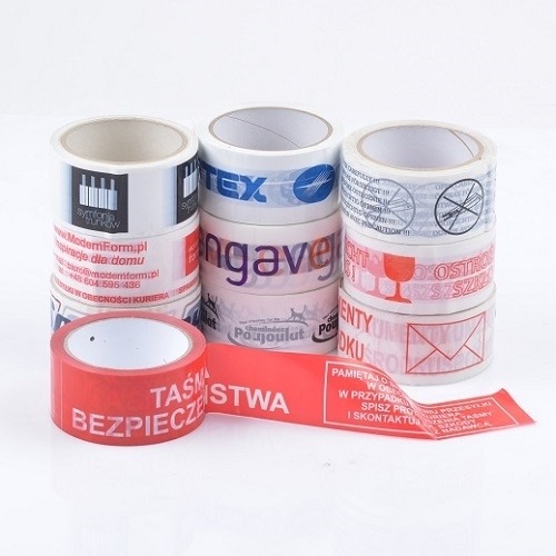 Taśmy samoprzylepne z logo Solvent 1 kolor 720 szt