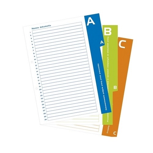 Segregator Do akt osobowych A4/2R/20mm