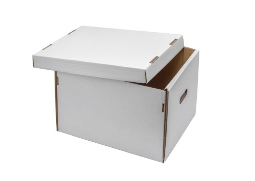 Karton wykrojnikowy 416x337x294mm Biały archiwum