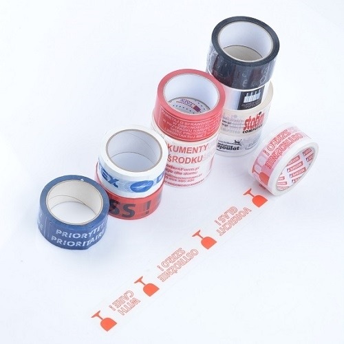 Taśmy klejące z logo Solvent 3 kolory 180 szt.