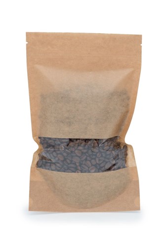 Doypack ECO KRAFT - Małe Okno - 500ml - 100 szt.