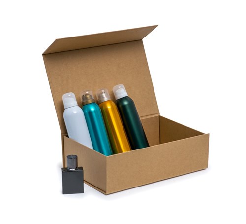 Pudełko Magnetyczne Kraft Prążek 300x200x90mm Pudełko Prezentowe