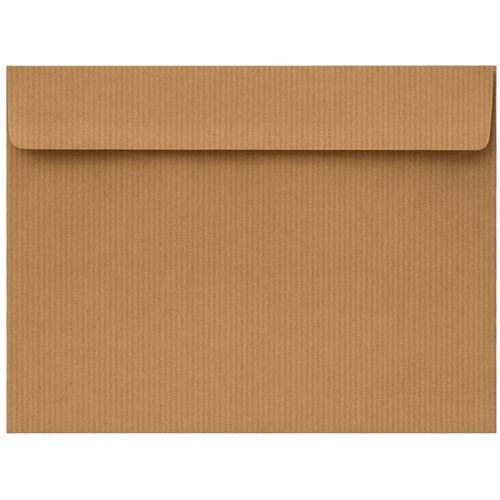 Koperty Ozdobne C5 HK Kraft Prążek 120g 50 sztuk - Ekologiczne Koperty