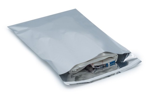 Woreczki Metalizowane 160x230+50mm Srebrne