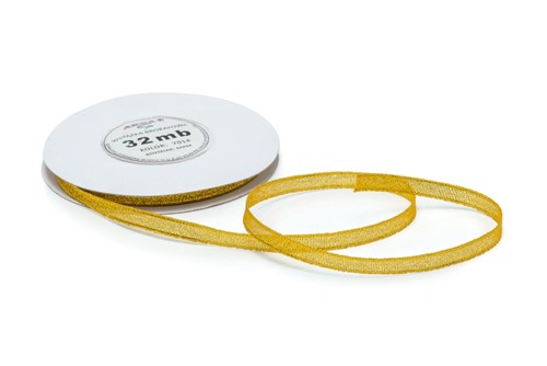 Wstążka brokatowa 12mm/32m złota WB7014