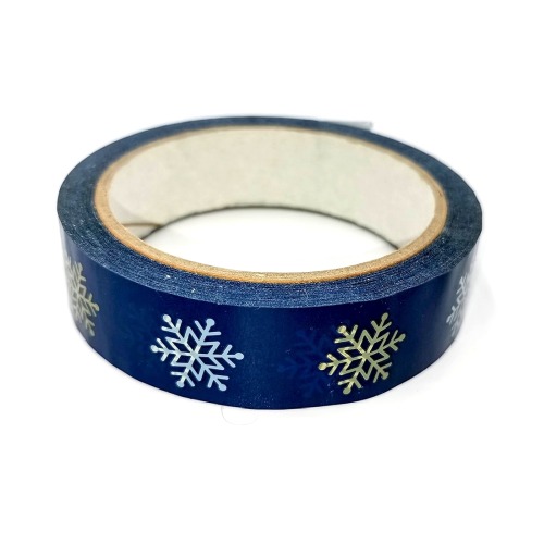 Taśma Świąteczna Niebieska Gwiazdy 24mm/54m