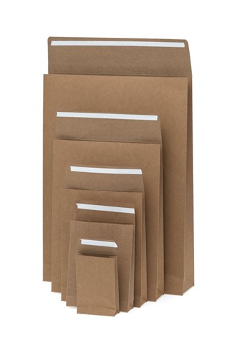 Koperty kartonowe 170x230x50mm Brązowe 220g 10szt