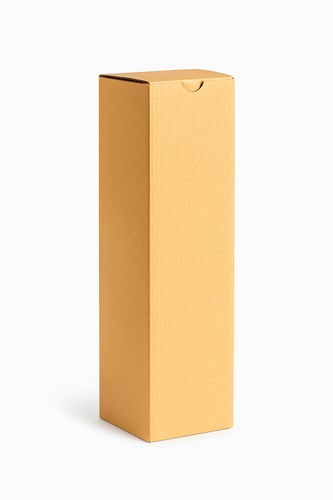 Eleganckie pudełko karbowane na butelkę wina 90x90x350 mm