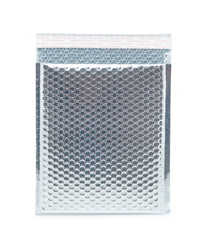 Koperta bąbelkowa metaliczna srebrna D14 180x250mm